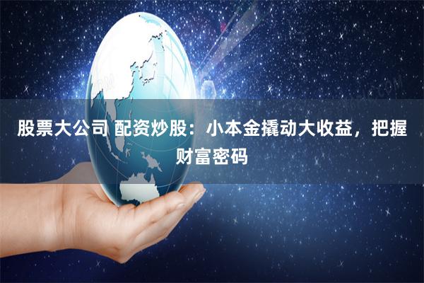 股票大公司 配资炒股：小本金撬动大收益，把握财富密码